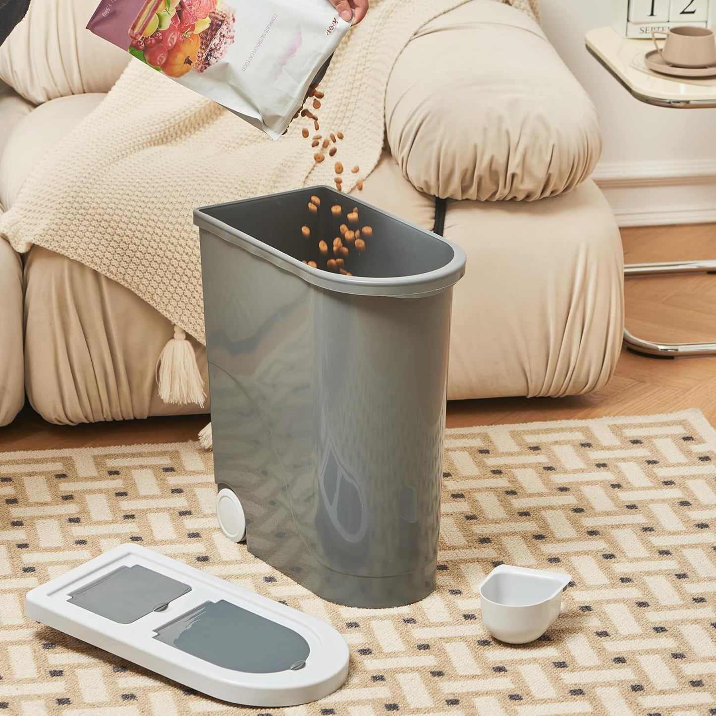 Dehumidifier Compartment | Ideal for Dog Food, Cat Food, and Animal Food