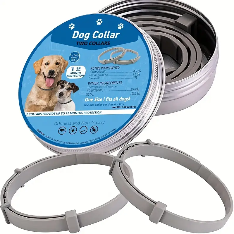 Dog Flea & Tick Collar – Vet-Recommended, 12-Month Protection