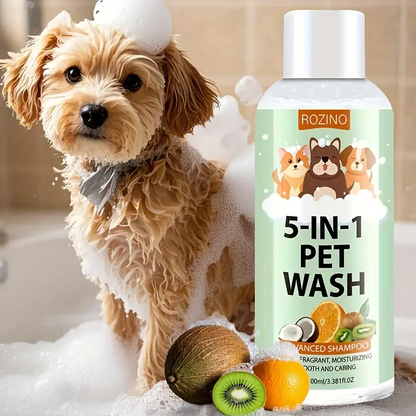 5-in-1 Pet Shampoo & Conditioner – Deep Clean & Fresh Scent (100ml)