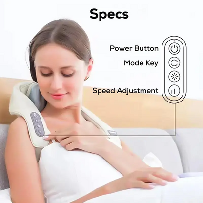 6D Neck & Shoulder Massager with Heat – Deep Tissue Pain Relief