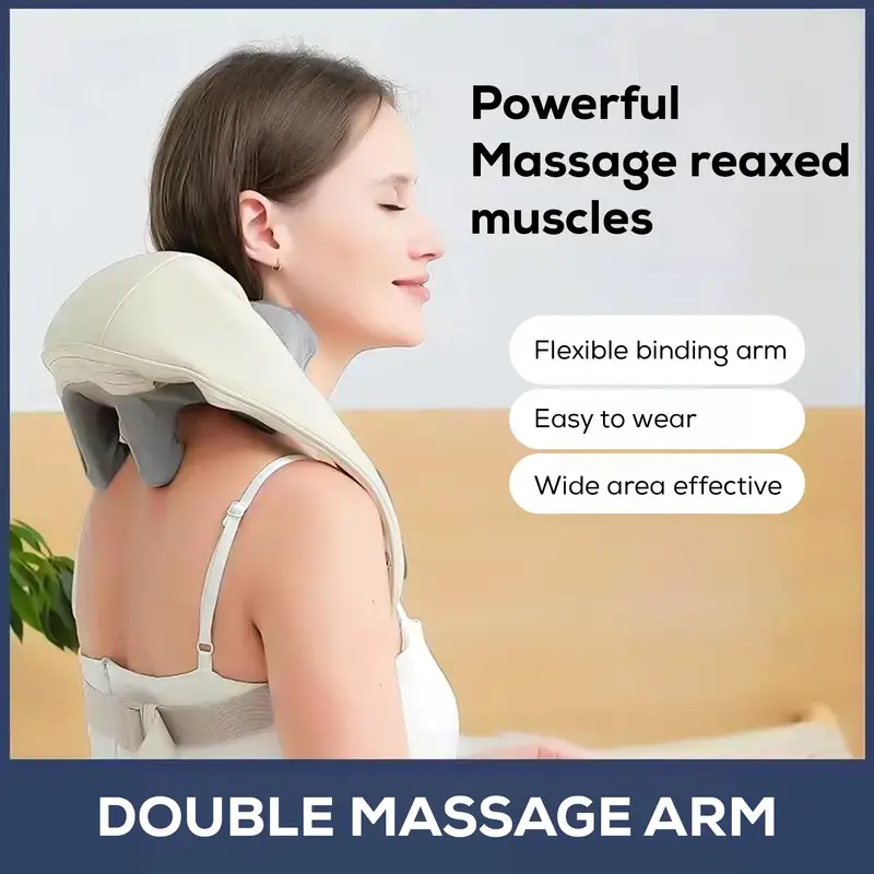 6D Neck & Shoulder Massager with Heat – Deep Tissue Pain Relief