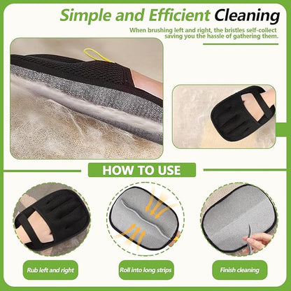 Pet Hair Removal Glove for Cats and Dogs - Electrostatic Pet Hair Remover Glove | Reusable Brush Pet Hair Remover for Couch, Carpet, Car Seat & Laundry