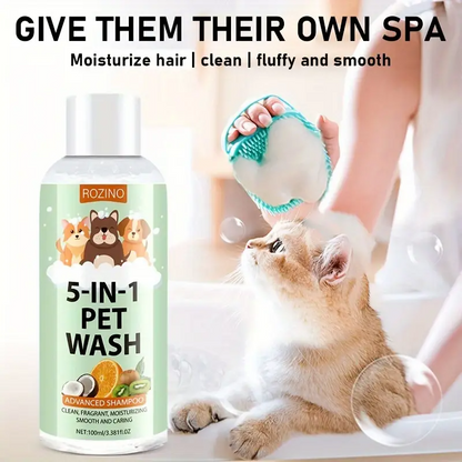 5-in-1 Pet Shampoo & Conditioner – Deep Clean & Fresh Scent (100ml)
