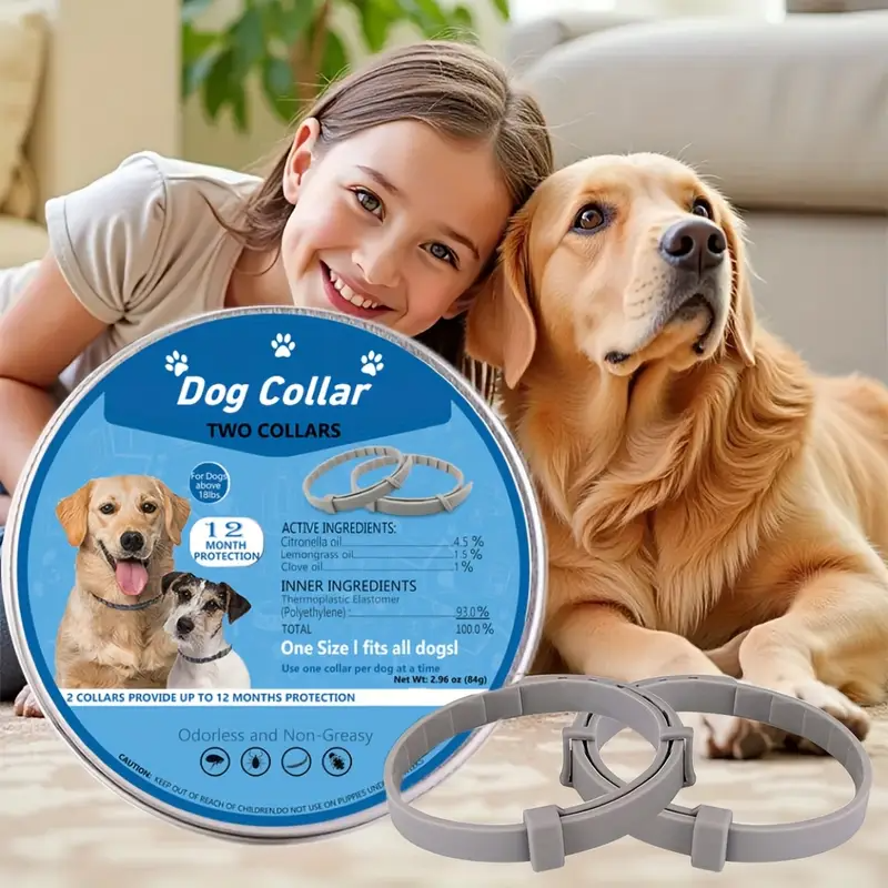 Dog Flea & Tick Collar – Vet-Recommended, 12-Month Protection