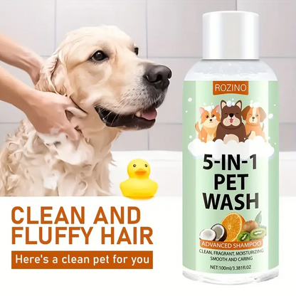 5-in-1 Pet Shampoo & Conditioner – Deep Clean & Fresh Scent (100ml)